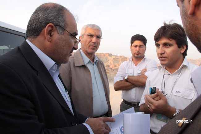 بازدید مدیرعامل منطقه ویژه پارس از پروژه احداث بزرگراه دیر _ بوشهر