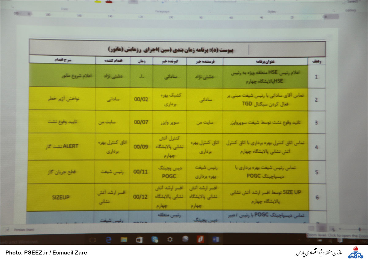 مانور نشت مواد شیمیایی 3