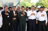 آیین عطرافشانی مزار شهدای گمنام سازمان منطقه ویژه پارس برگزار شد