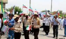 توزیع یک هزار پرچم جمهوری اسلامی در مراسم روز جهانی قدس در عسلویه