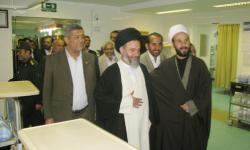 گزارش تصویری// آیت الله حسینی بوشهری از بیمارستان توحید جم بازدید کرد
