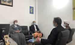 دیدار سرپرست روابط عمومی سازمان منطقه ویژه با امام جمعه سیراف