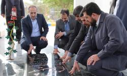 تجدید میثاق مدیر عامل شرکت ملی گاز ایران با آرمان های شهدا