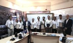تجلیل از پیمانکاران برتر حوزه HSEسازمان منطقه ویژه پارس