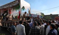 مراسم استقبال از شهید گمنام در عسلویه برگزار شد