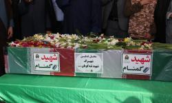 استقبال صنعتگران از شهید گمنام در گلزار شهدای گمنام سازمان منطقه ویژه پارس