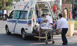 امداد رسانی به مصدومان حادثه واژگونی اتوبوس در مسیر سیراف به عسلویه