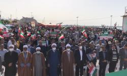 برگزاری راهپیمایی ۲۲ بهمن ماه در کنگان