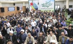 مراسم پر فیض دعای ندبه در مصلی امام خمینی(ره) شهر عسلویه برگزار شد