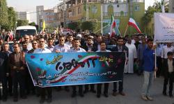 راهپیمایی جشن ۲۲بهمن در عسلویه برگزار شد