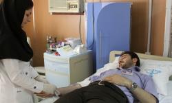 اهدا خون کارکنان سازمان منطقه ویژه پارس در آستانه سال نو