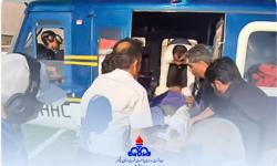 انتقال هوایی مصدوم 40 ساله حادثه&zwnj;دیده در پتروشیمی هرمز به شیراز