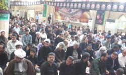 برگزاری مراسم سوگواری حضرت فاطمه زهرا(س) در مصلی نماز جمعه کنگان