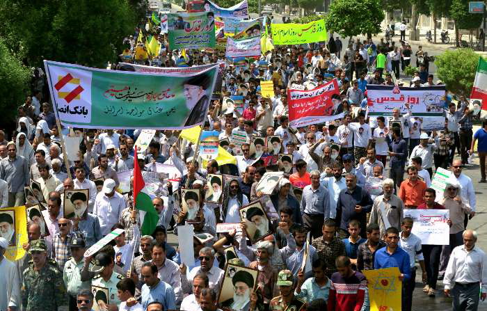 برگزاری راهپیمایی روز جهانی قدس در شهر بوشهر