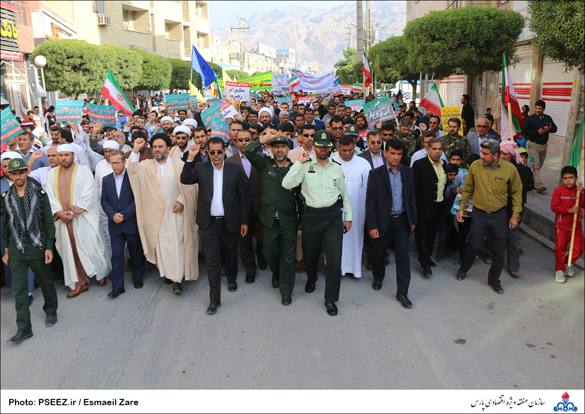 مراسم راهپیمایی ۲۲ بهمن شهر عسلویه