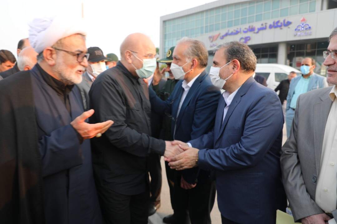 رئیس مجلس وارد عسلویه شد