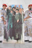 مراسم استقبال نمادین ورود حضرت امام خمینی(ره) درفرودگاه بین المللی خلیج فارس