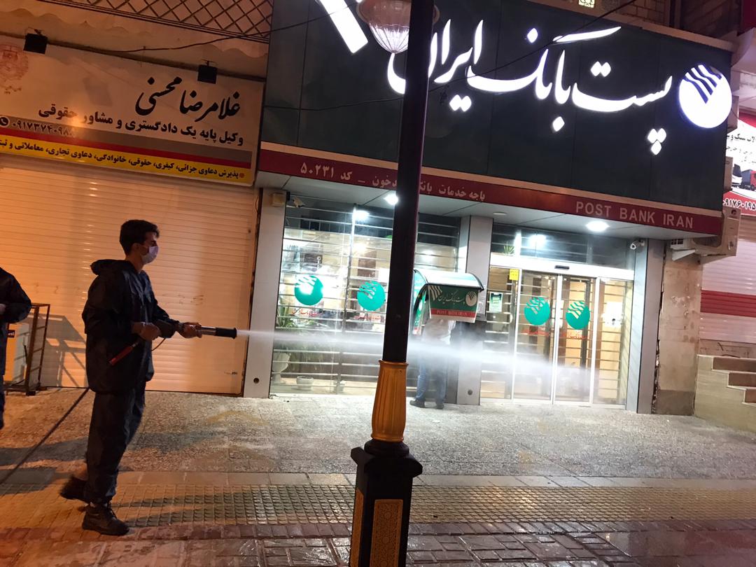 ضد عفونی شهرهای بید خون و چاه مبارک منطقه ویژه پارس