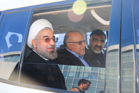 رییس جمهور دقایقی پیش وارد عسلویه شد