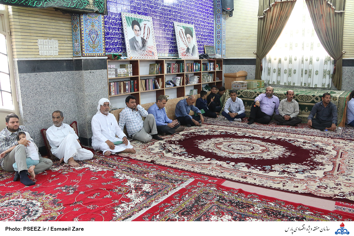 مراسم رحلت حضرت امام خمینی(ره) در حسینیه صاحب زمان(عج) شهر عسلویه برگزار شد