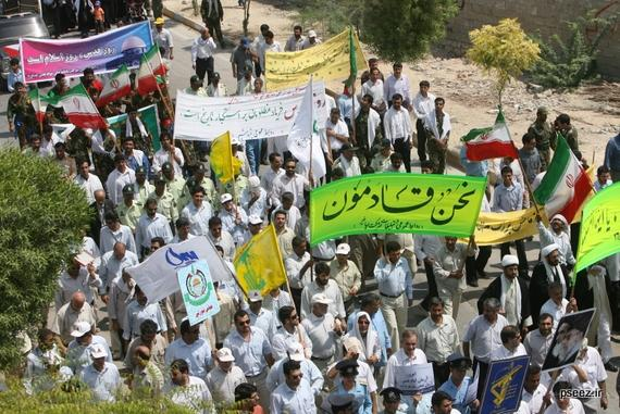 کارکنان صنعت نفت در پارس جنوبی فریاد آزادی قدس سر دادند